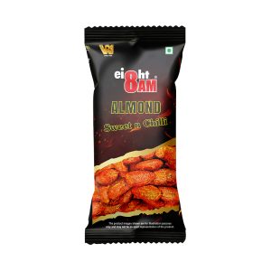 8AM Almond Sweet N Chilli Pouch 40g