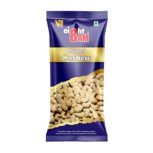 8AM Roasted Cashews Pouch 40g