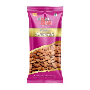 8AM Roasted Almonds Pouch 40g