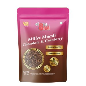 8AM Millet Muesli Chocolate & Cranberry, 375g