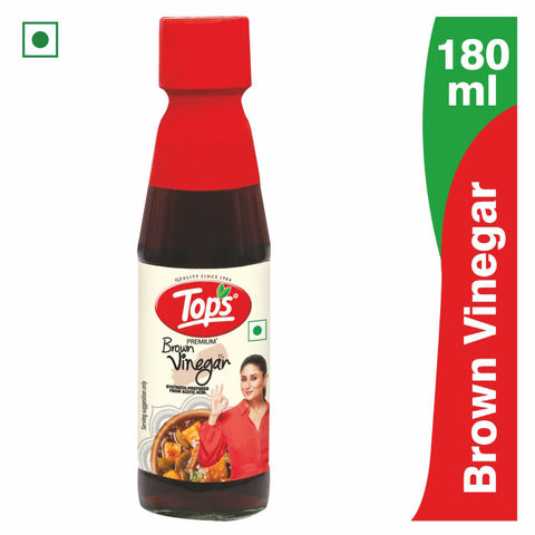 Tops Vinegar Brown - 180ml Glass Bottle