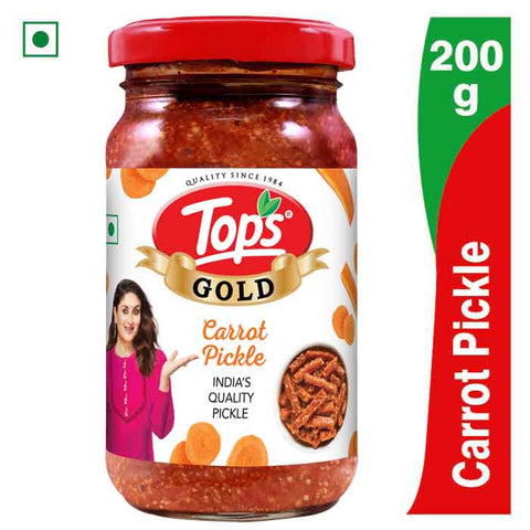 Tops Gold Carrot Pickle - 200g  Glass Bottle