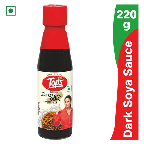 Tops Dark Soya Sauce - 220g. Glass Bottle